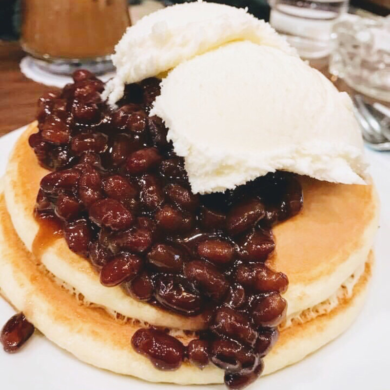 ホットケーキ（小倉&生クリーム）(元町サントス)