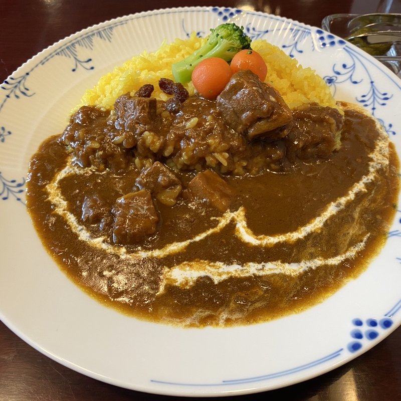 ビーフカレーセット(ランチ)(椿屋珈琲 新橋茶寮)