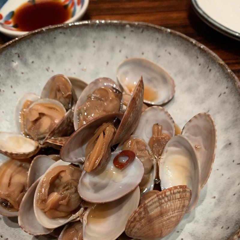 あさりの紹興酒蒸し(博多 ほてい屋)