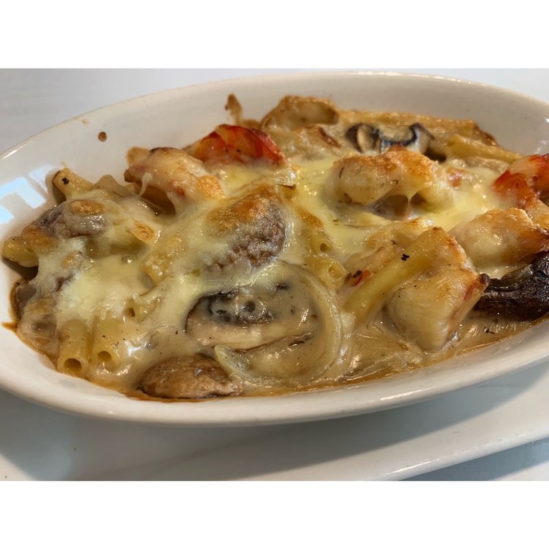 本日のおすすめ　シーフードグラタン(おうちごはん わりかん)