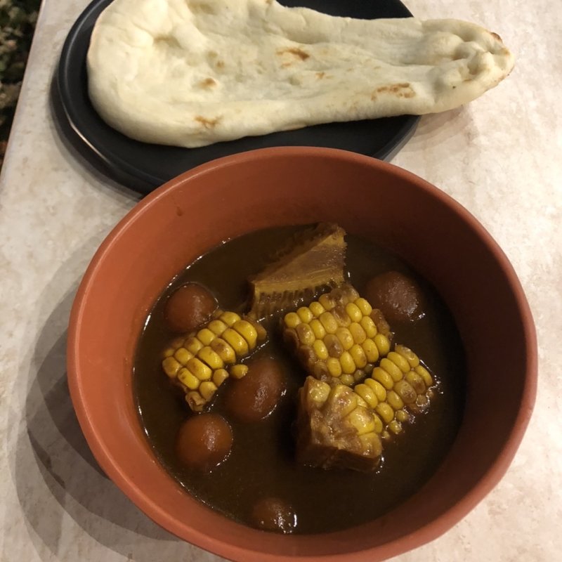 ANA特性ベジタリアンカレー&ナン(ANAクラウンプラザホテル大阪 ビアガーデン （エイエヌエー）)