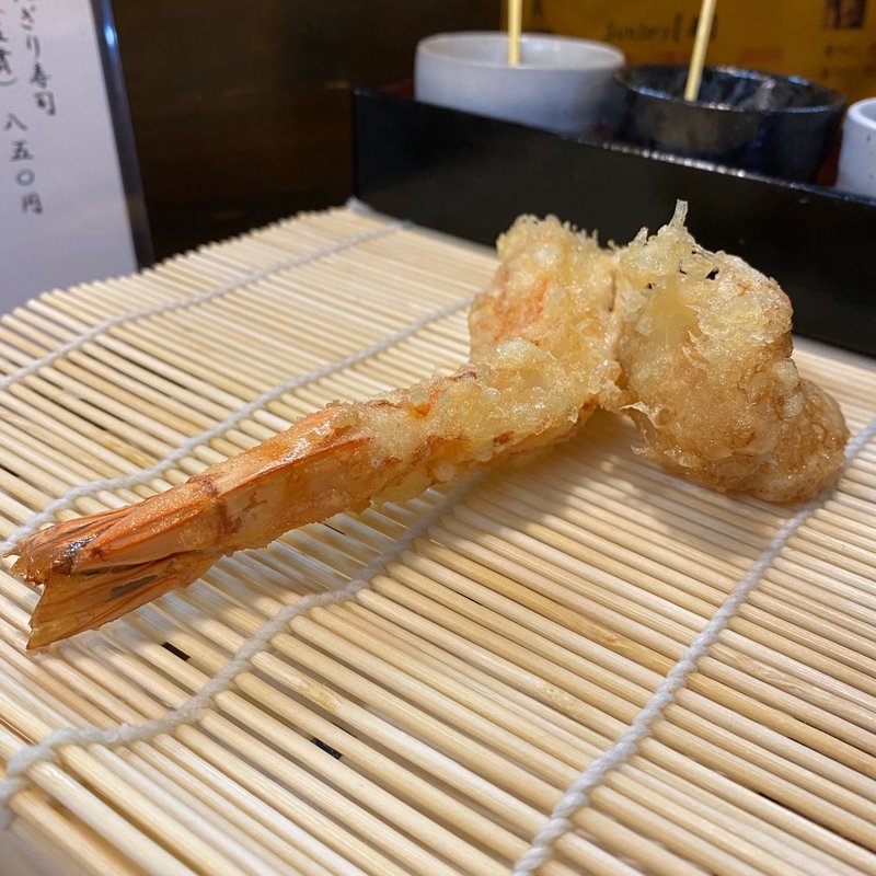 海老、ホタテ(天婦羅・海鮮料理 天)