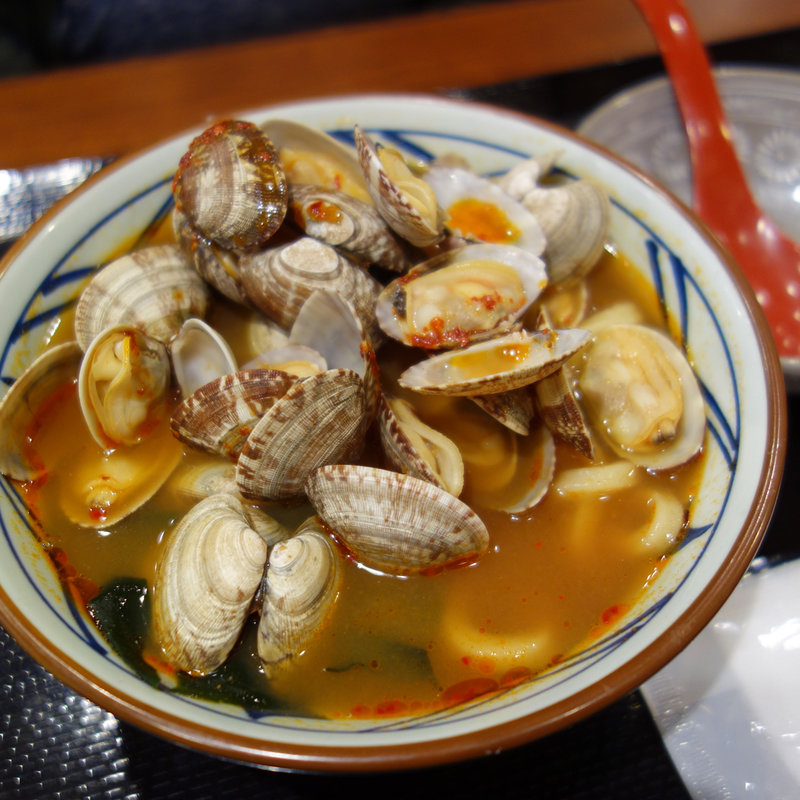 辛辛あさりうどん(丸亀製麺福岡賀茂)