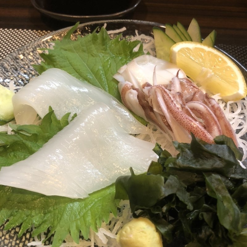 剣先イカお造り(酔ってこ屋 恒幸)