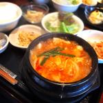 豆腐チゲ定食(韓国家庭料理はな)