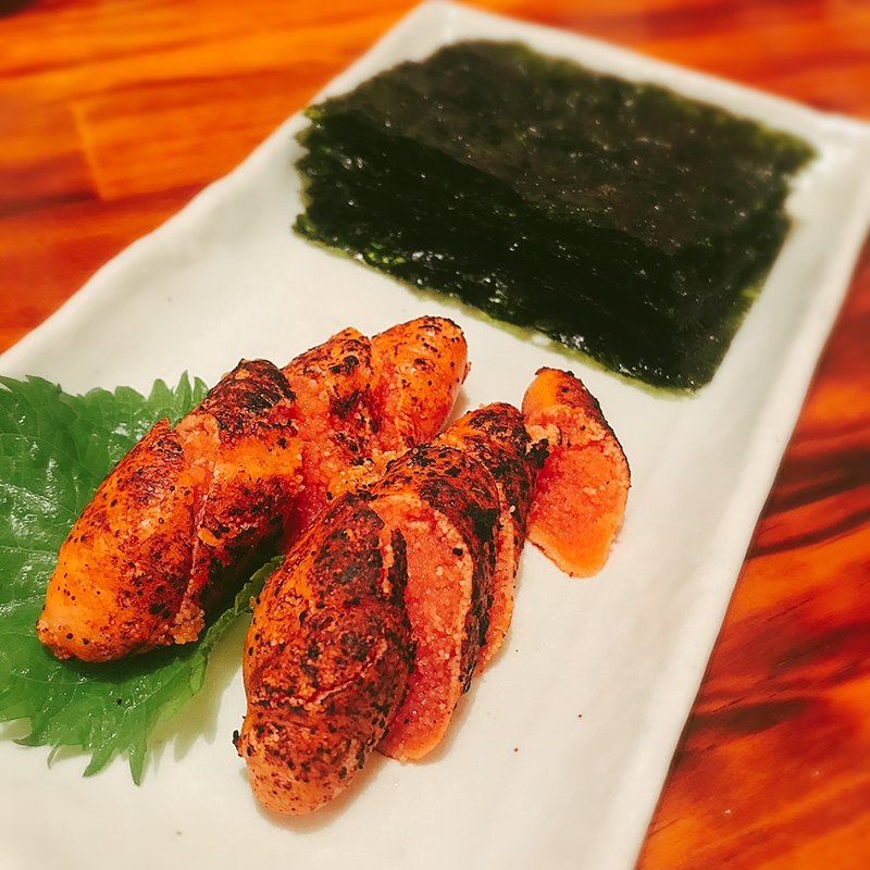 明太子と韓国海苔(仙台牛たん焼 とらまつ)