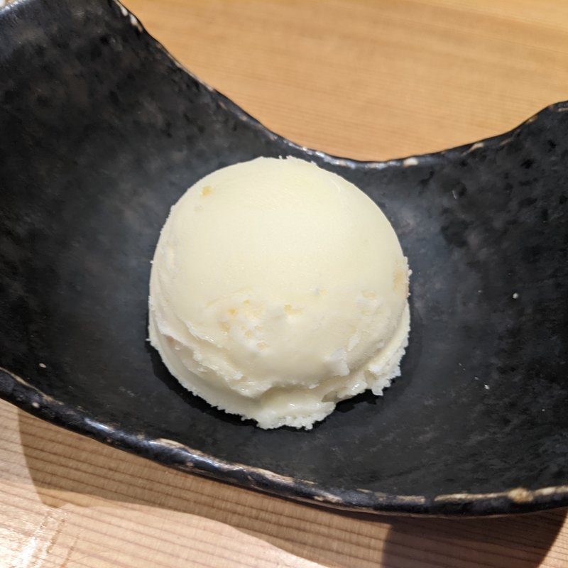 柚子シャーベット(博多漁家　磯貝 大阪梅田店)