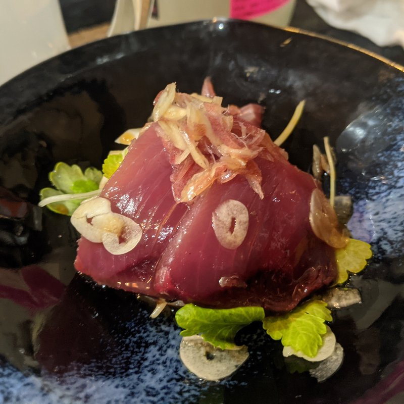 カツオ刺ポンズぶっかけ(ささめ)