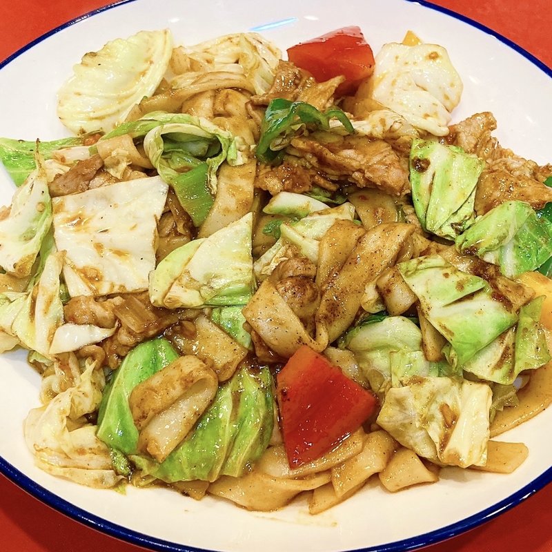 回鍋肉カレー焼きうどん(生駒)