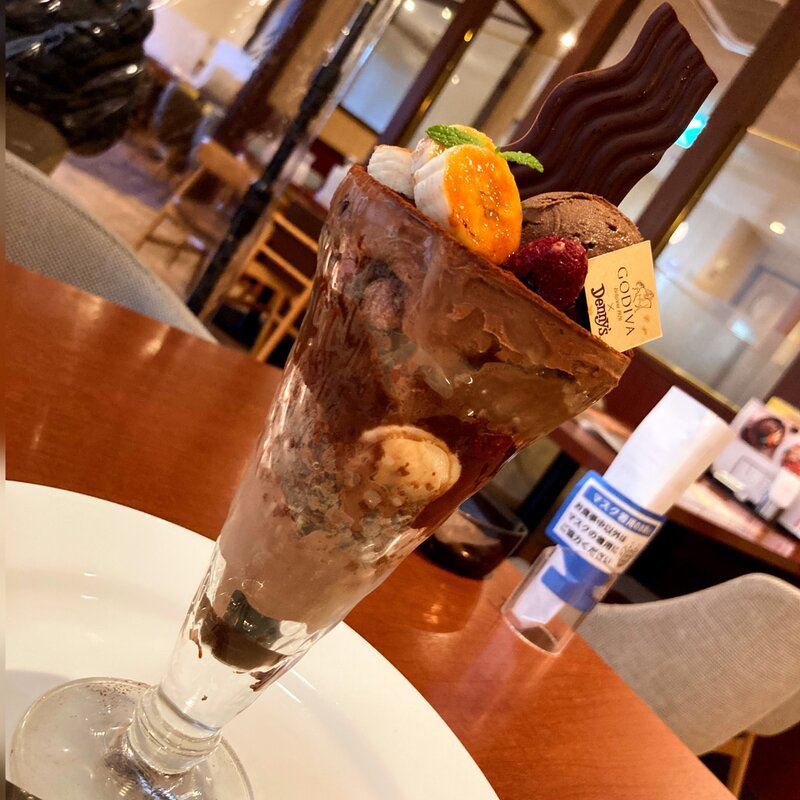 GODIVAチョコレートサンデー(デニーズ 多摩貝取店 )