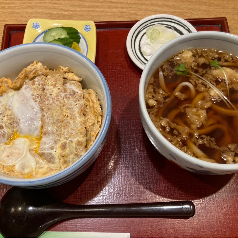 カツ丼セット(蕎麦処ささい)