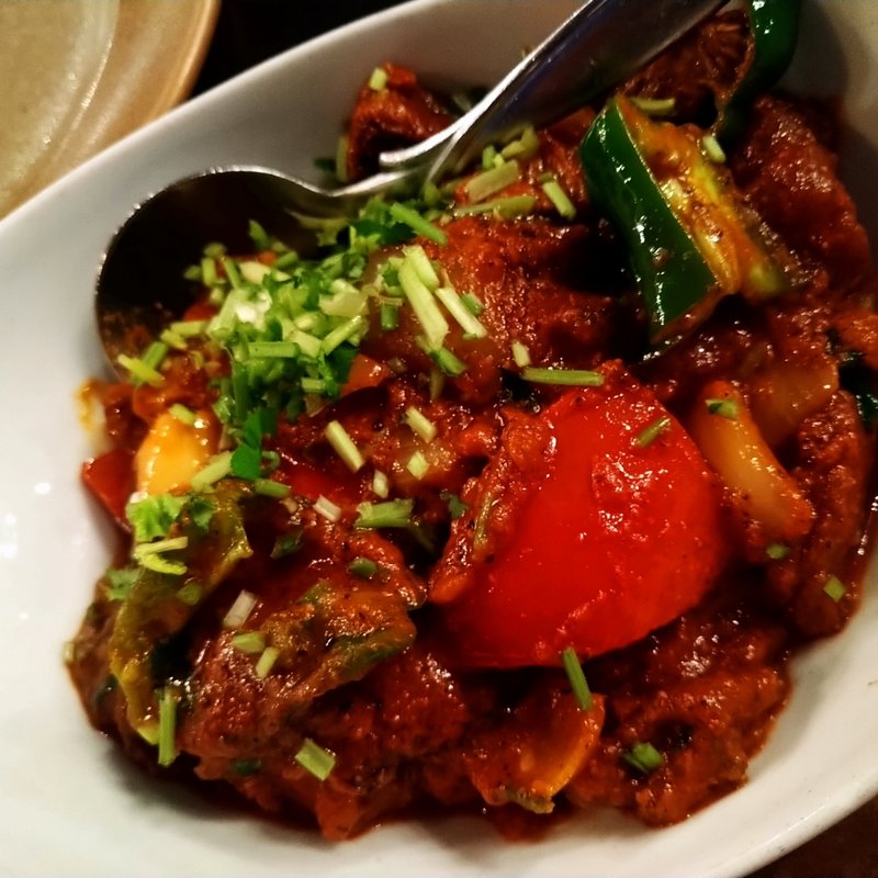 辛いマトンのカレー(ダバ インディア)