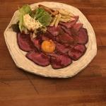 特製ローストビーフ二種のソースで(お肉と神戸野菜とワインとチーズ TOROROSSO （トロロッソ）)