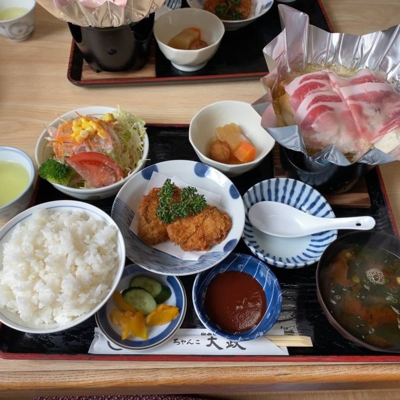 ヒレカツランチ(食事処 ちゃんこ 大政)