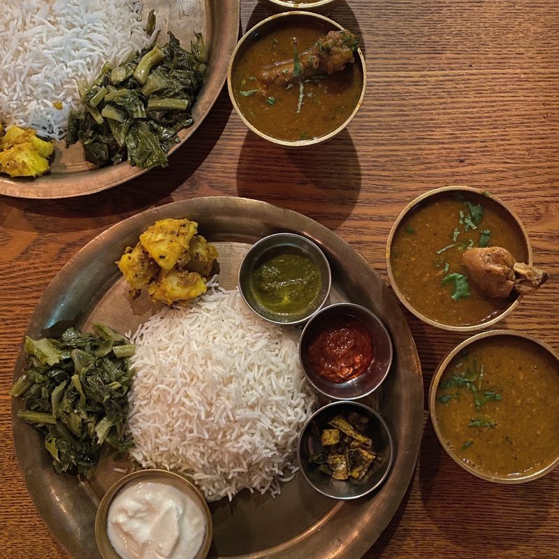 ノンベジダルバート(チキン)(マナカマナ （Manakamana）)