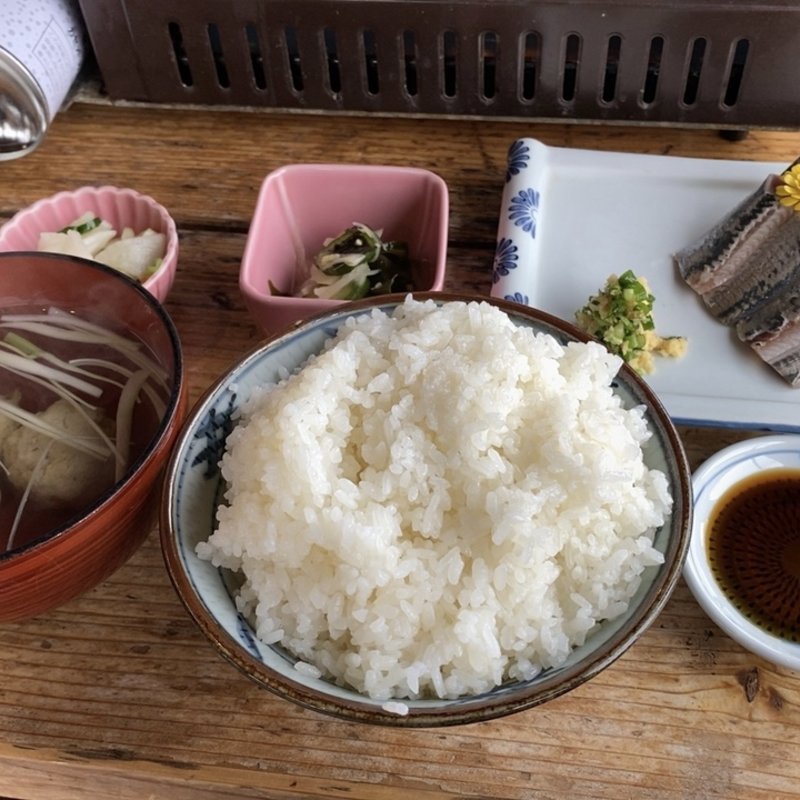 イワシ刺し定食Bセット(浜茶屋網元 )