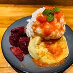 ブラッドオレンジのパンケーキ(ニューマン横浜 ドラセブン)