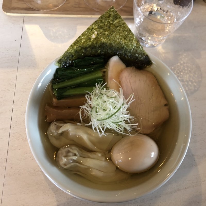 塩煮干わんたん麺（とろとろ味玉子）(青森中華そば オールウェイズ)