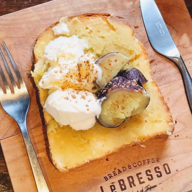 焼き芋＆バニラアイスクリームトースト(レブレッソ(Le BRESSO) 目黒武蔵小山店)