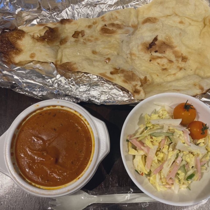 バターチキンカレーセット(ニュープラシッダ 浅草店)