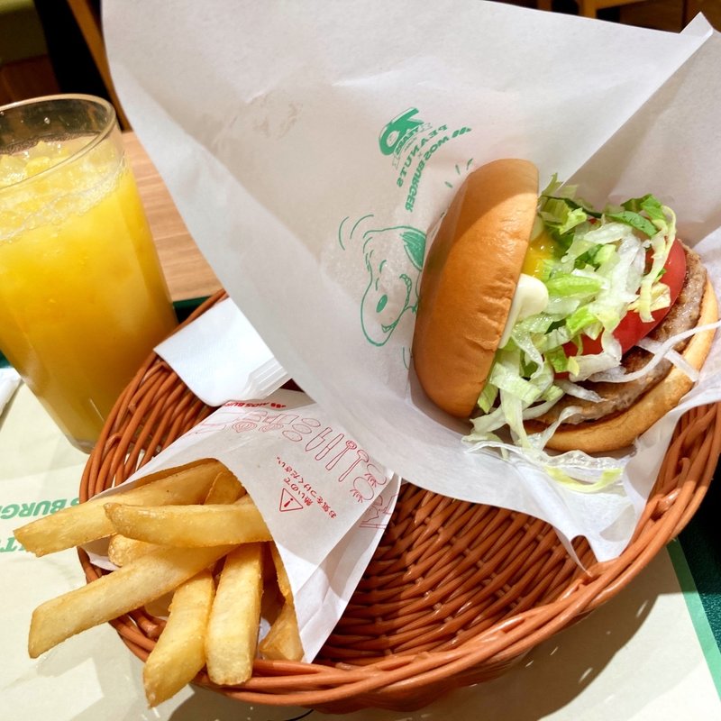 クリームチーズベジ ドリンクポテトセット(モスバーガー京王リトナード永山店)