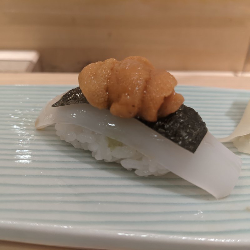 イカウニのせ(波やし)