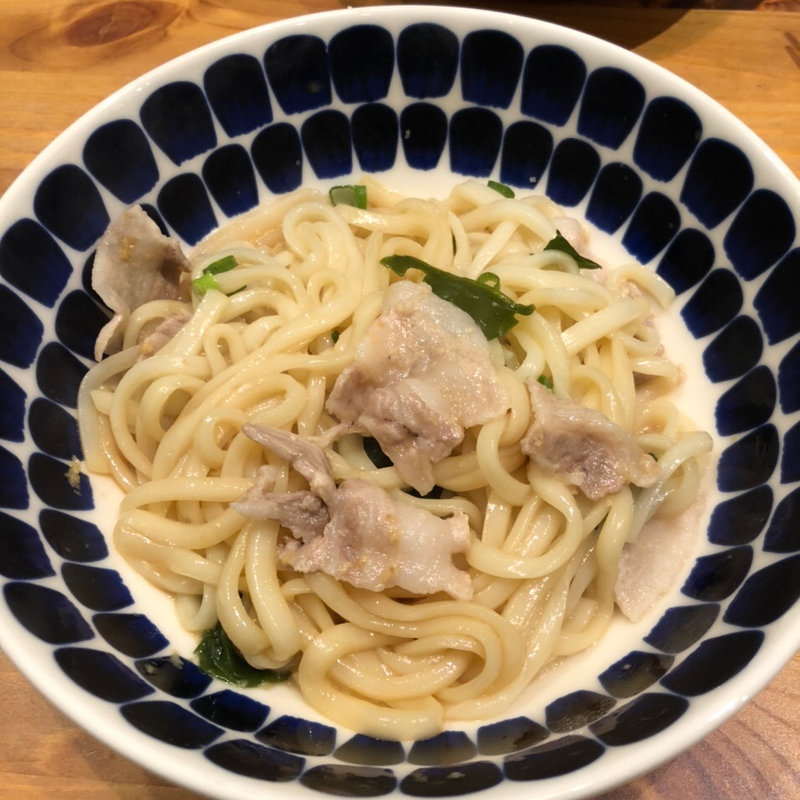 生姜クリームうどん(雨風食堂)