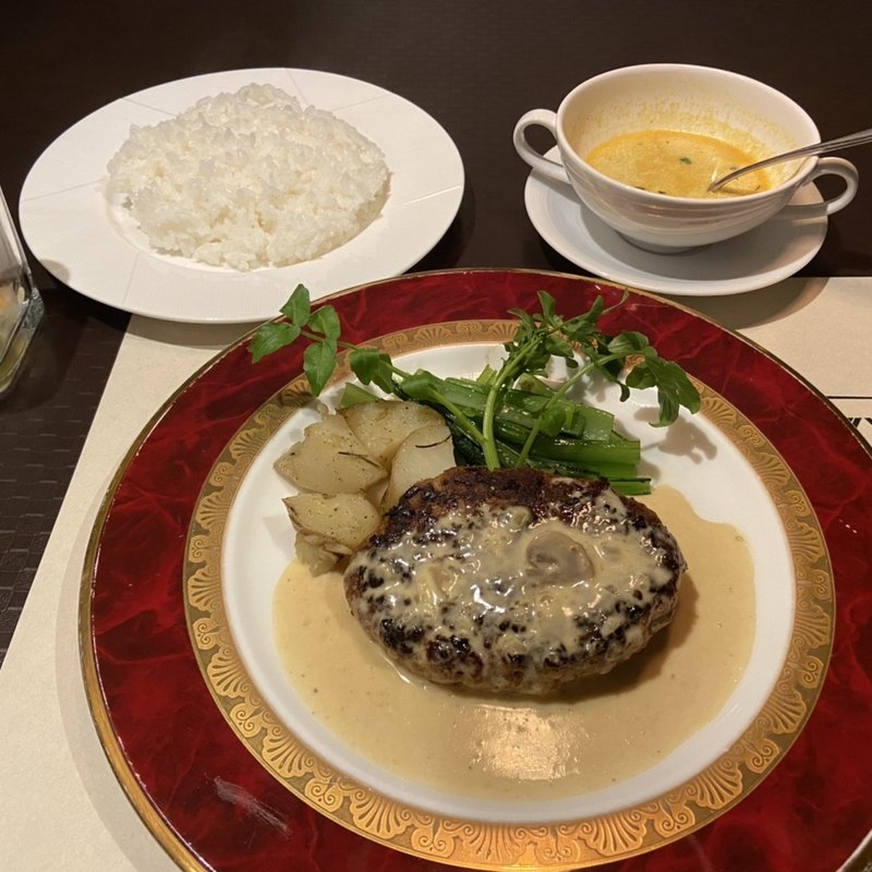 ハンバーグステーキ(rangetsu of tokyo)