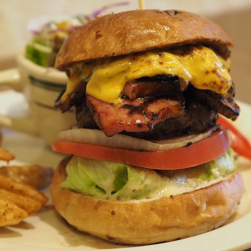 ポパイチーズベーコンバーガーセット(Sunchago Burgers)