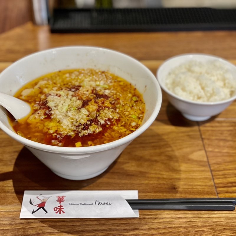 豚肉の四川風辛味旨煮そば(小ライス付き)(華味)