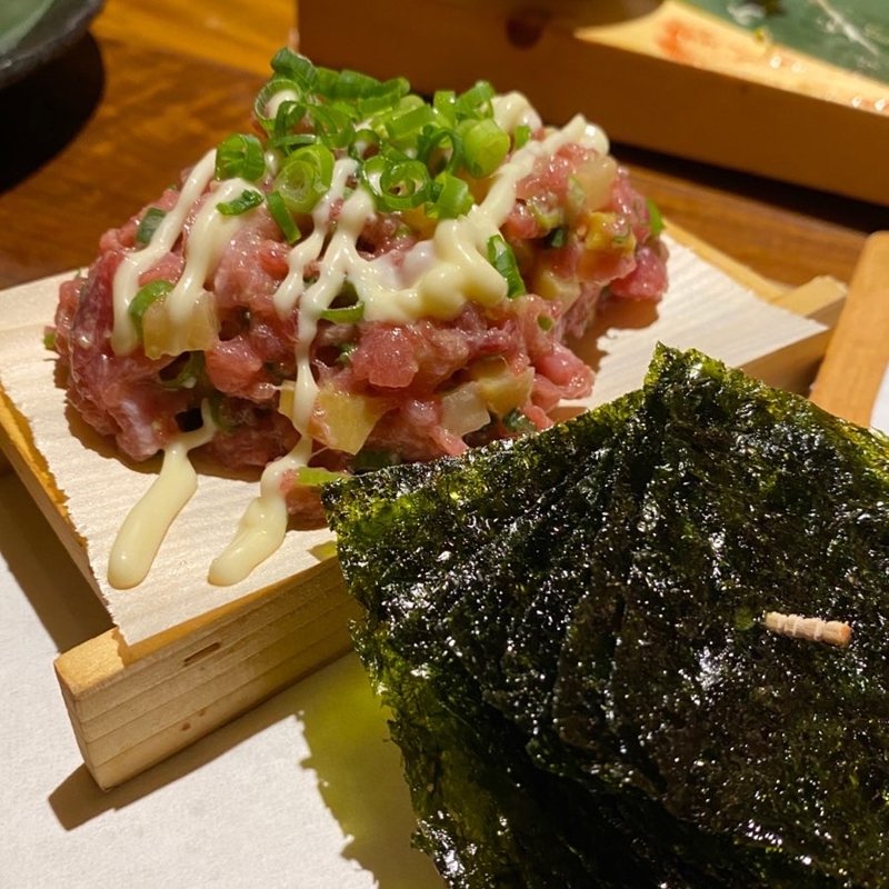 本マグロ中落ちのとろたくタルタル(雛家 中野店)