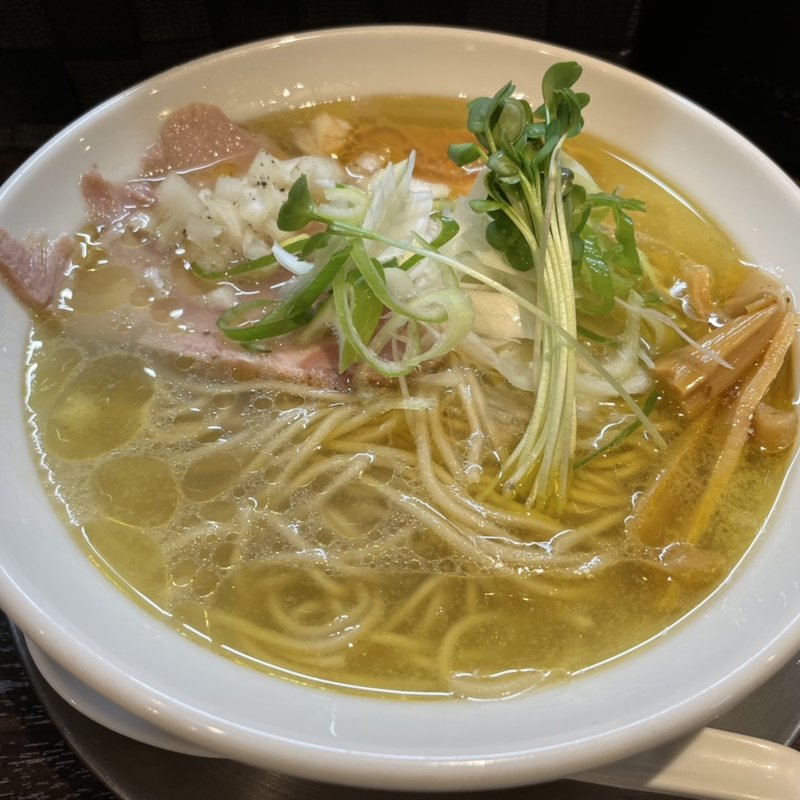 貝出汁地鶏中華そば塩(らーめん剣豪)