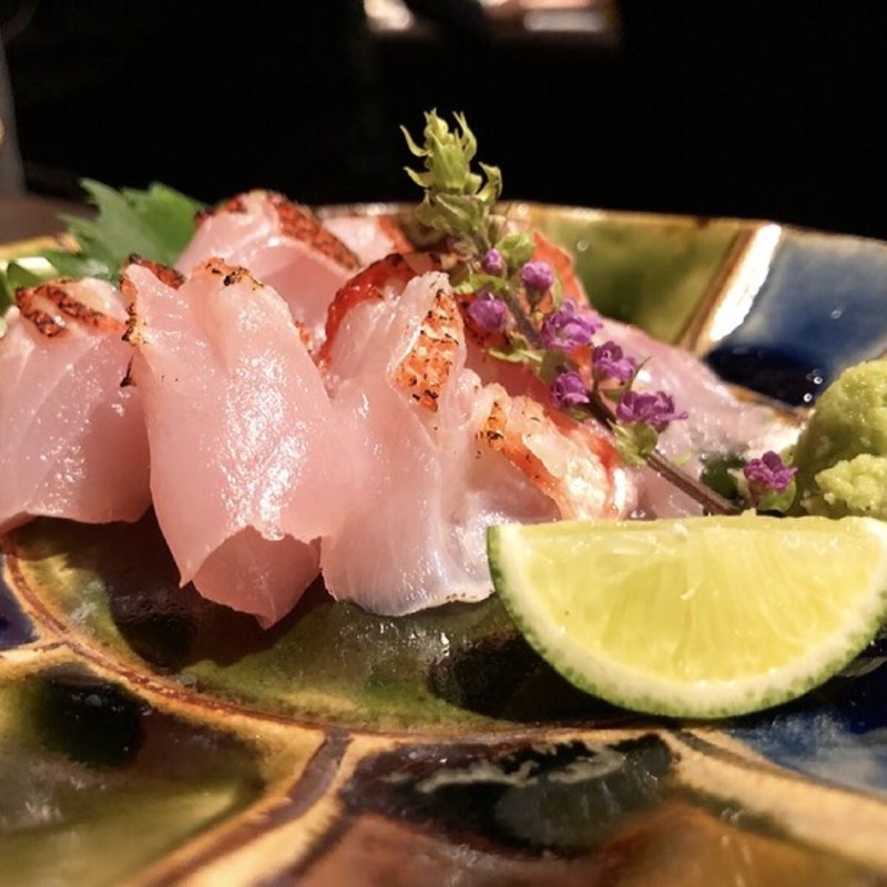 金目鯛の造り(ぽんしゅや三徳六味　四条烏丸店)