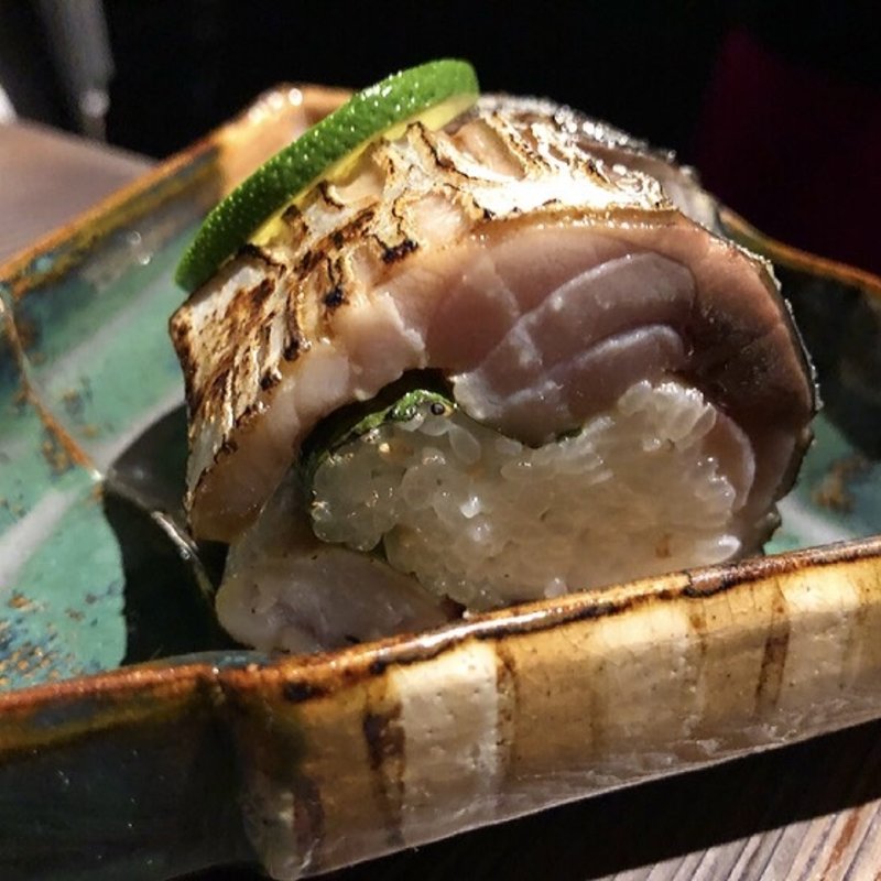 炙り鯖寿司(ぽんしゅや三徳六味　四条烏丸店)