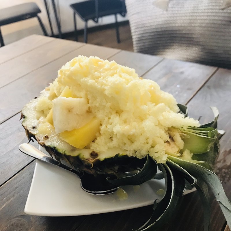 パイナップルかき氷(島ごはん　あちまゆん)