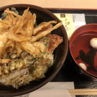 富山スペシャル天丼（白えび・ブリ・ほたるいか）(富山 白えび亭 東京駅店)