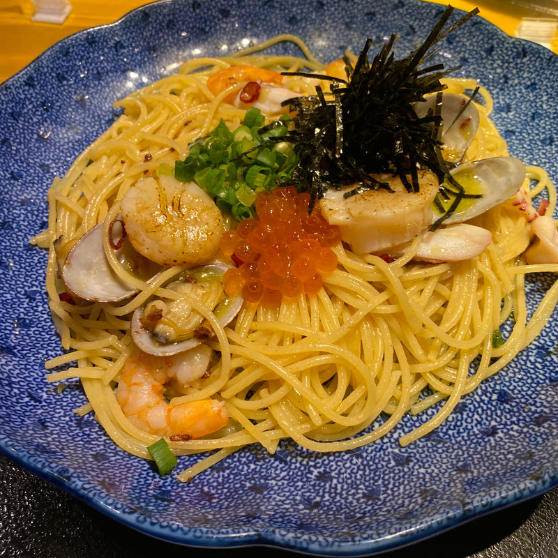 海の幸のよくばりスパゲティー(洋麺屋五右衛門 イオンモール京都桂川店)