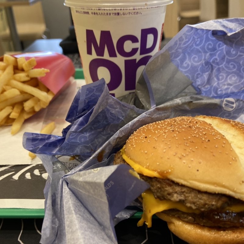 サムライマック　炙り醤油風　ダブル肉厚ビーフセット(マクドナルド 東長崎駅前店)