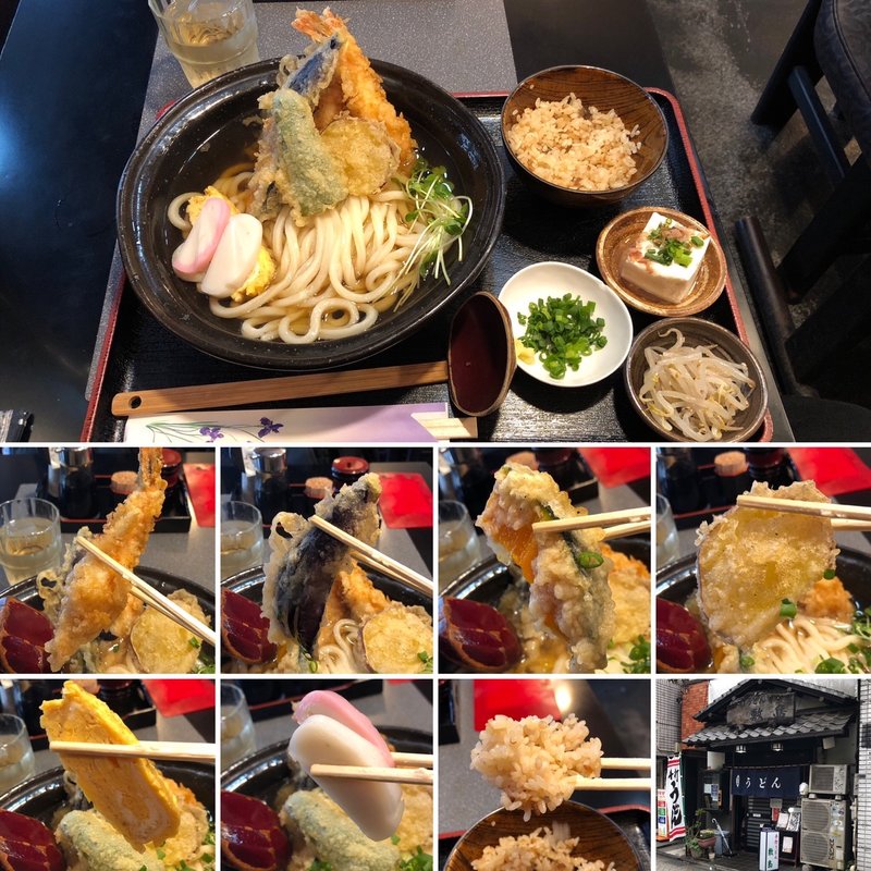 天ぷらうどん(手打ちうどん敷島)