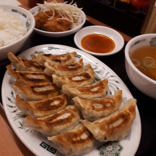 W餃子定食から揚げ選択(日高屋 大塚南口店)