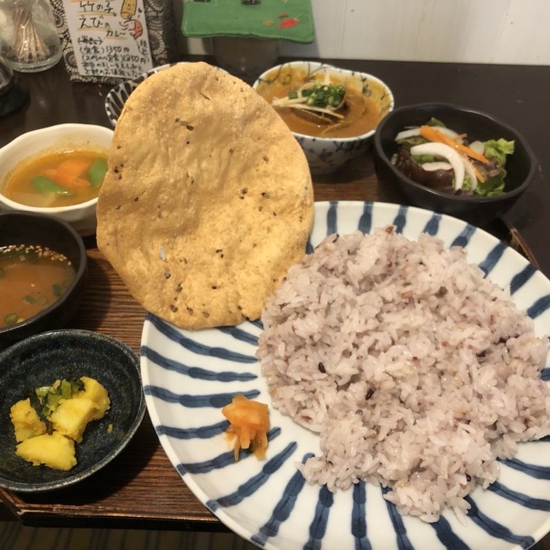 筑前インドスペシャル定食(筑前インド　月と亀)