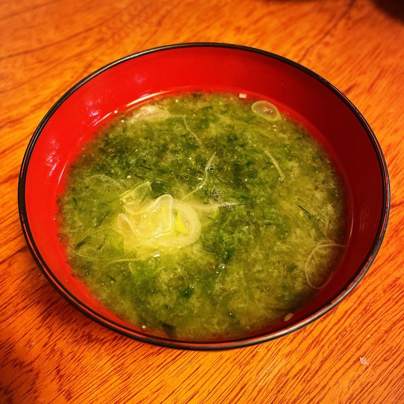 あおさみそ汁(いろは寿司 本店)