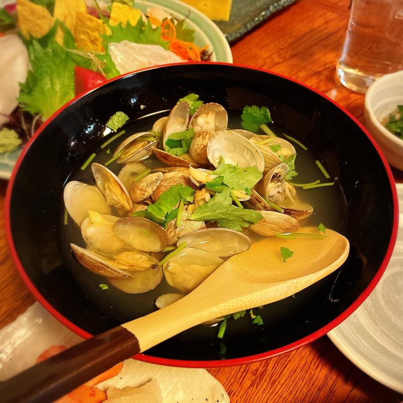 あさり酒蒸し(いろは寿司 本店)