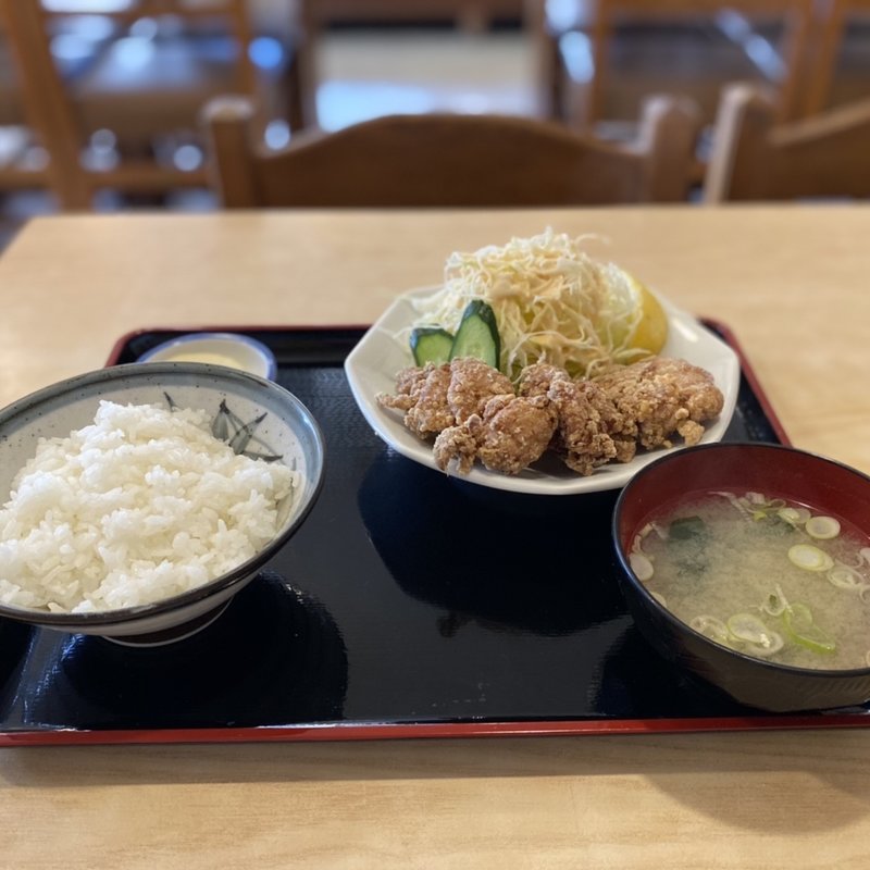 鳥唐揚げ定食（3個）(あさひ食堂 )