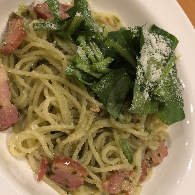 ほうれん草ベーコンジェノベーゼ(ポポラマーマ 調布店)