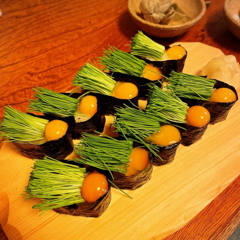 芽ネギ&うずら(いろは寿司 本店)