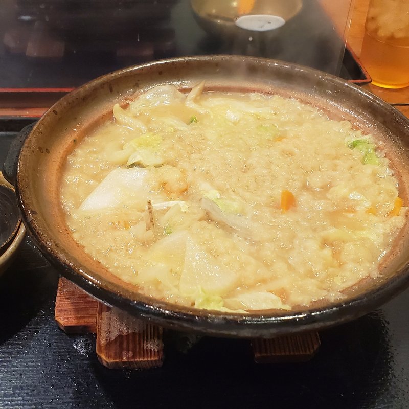 野菜たっぷり白味噌うどん(武蔵野うどん うちたて家)