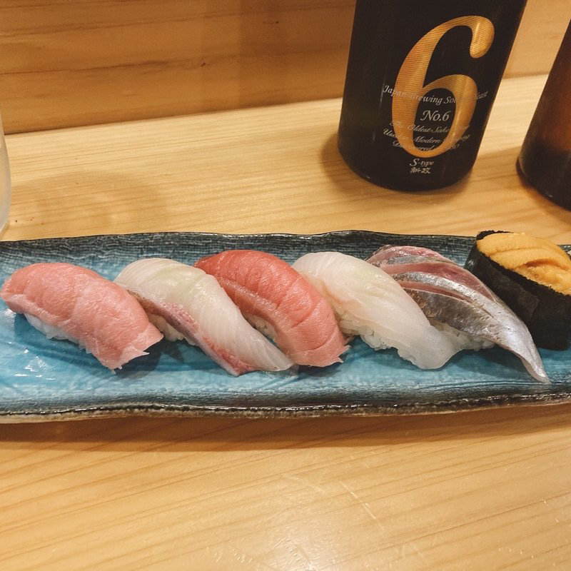 おまかせ6貫(鮨 くろさき)