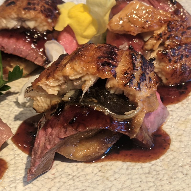 うなぎとランプのロッシーニ(にくがとう　人形町店)