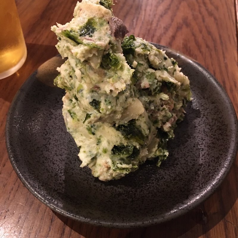 あおさポテサラ(うどん酒場でべそ)